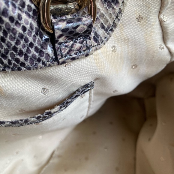 KATE SPADE NY GOLD COAST MARYANNE SNAKE LARGE QUILT LEATHER SHOULDER BAG & COVER - Picture 7 of 8